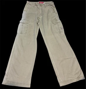 Vintage Union Bay Cargo Pants Men 34 X 34 Brown Khaki Baggy Fit Skate Y2K Twill - Picture 1 of 8