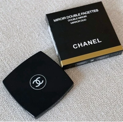 Chanel Double Facette Compact Mirror  Black – New in Box - Image 1 of 4