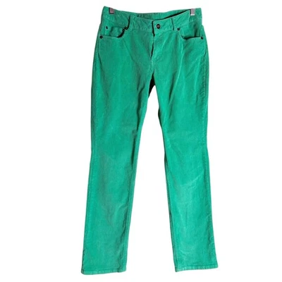 Pantalones ajustados de pana verde Kelly talla 12+ Little Marc Jacobs para niña Foto 1 de 4