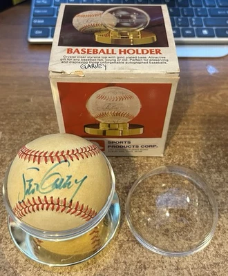 STEVE GARVEY Signed Ball LOS ANGELES DODGERS Baseball w/HOLDER No COA L.A. - Image 1 of 3