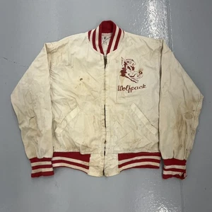 Vintage 60s NC State University Champion Youth Bomber Jacket 1960s True Vintage - Picture 1 of 3