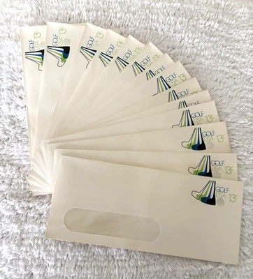 VTG 1970s USA Golf Postal Window Envelopes, 14, Printed Postage 13 Cents, Unused - Image 1 of 3