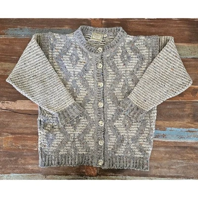 GAELTARRA Women's Button Up Sweater 100% Flecked Wool County Mayor 36" US Small - Image 1 of 4