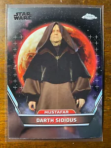 2024 Topps Chrome Star Wars Hyperspace Darth Sidious #100 Mustafar - Foto 1 di 2