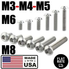 M3 M4 M5 M6 M8 Titanium Grade 5 ISO 7380 Button Head Bolts Screws Fastener