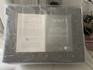 Dormisette Luxury Soft Flannel Jacq. Heather Dots Sheet Set. Made in Germany. - Picture 1 of 8