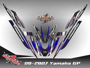 YAMAHA GP1200R AND GP1300R GPR GP 1200 jet ski SEMI CUSTOM GRAPHICS KIT R2 - Picture 1 of 1