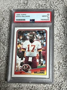 PSA 10 GEM MINT FOOTBALL CARD 1988 TOPPS DOUG WILLIAMS WASHINGTON REDSKINS