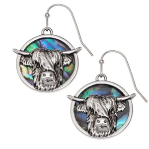 Gezeitenschmuck Highland Kuh Ohrringe - Bild 1 von 2