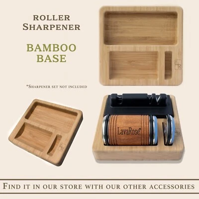 LavaRose Rollmesserschärfer EICHENBASIS, reiner EICHENSTÄNDER für Messerschärfer - Bild 1 von 4