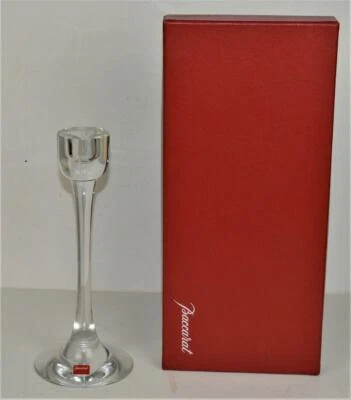 Nuevo BACCARAT Francia Cristal TRANQUILIDAD Candelabro Alto De 10" - Imagen 1 de 3