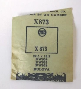 GS Flexo Watch Crystal x873 Bulova 22.5 x 18.5 RW954 RW955 RW978 - Picture 1 of 2