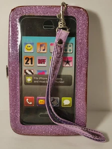 Étui/Portefeuille pour SmartPhone (Motif Paillette) Neuf avec défault mineur - Photo 1 sur 5