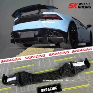 Fit For Lamborghini Huracan LP610-4 Forged Carbon Fiber Rear Bumper Lip Diffuser - Picture 1 of 15
