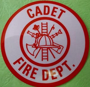 FIREFIGHTER CADET FIRE DEPT new recruit 3" Sticker Decal - Imagen 1 de 1