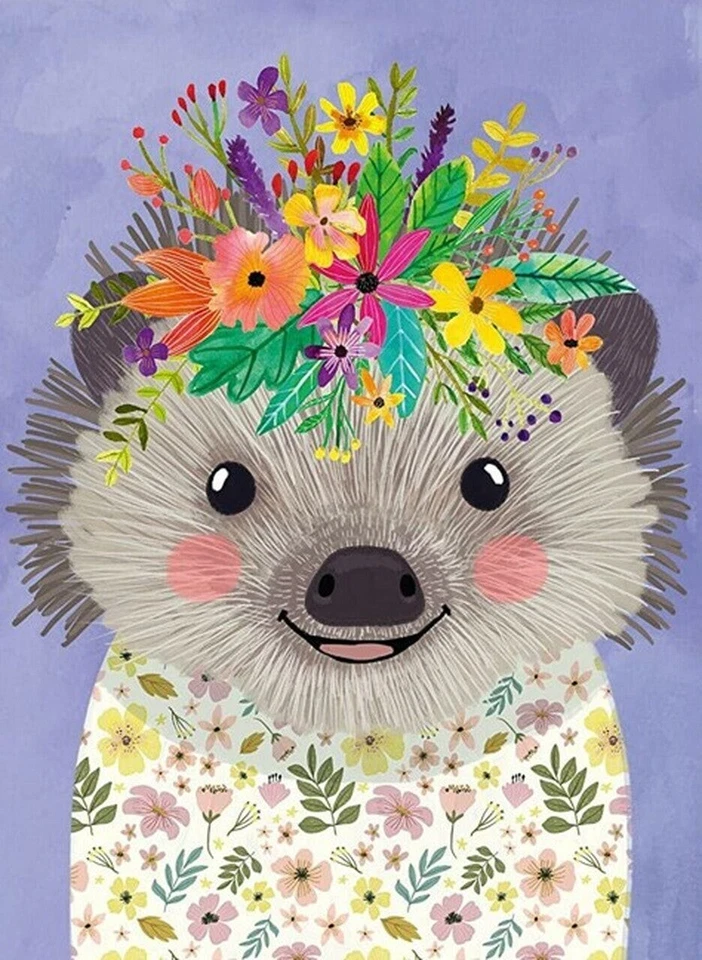 Heye: Floral Friends Funny Hedgehog: rompecabezas de 500 piezas Foto 1 de 1