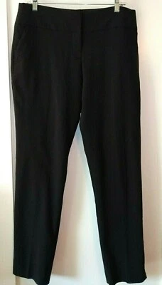 Pantalones BCX 13 Negro Mezcla Rayón Cintura Ancha Elástica Pierna Cónica con Puños Divididos Foto 1 de 4