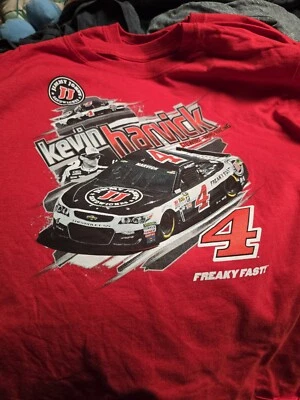 Camiseta Kevin Harvick Jimmy Johns Roja 2 Caras "Freaky Fast" Juvenil L. Nueva Con Etiquetas Foto 1 de 2