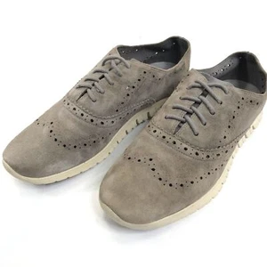 ZERO GRAND Women's 7.5 Gray Perforated Oxfords Lace Ups Wingtips - Picture 1 of 9