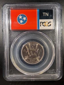 2002-d PCGS MS-68 Tennessee Washington State Quarter Flag Holder Bckwrds Trumpet - Picture 1 of 2