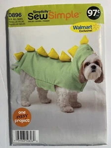 Dog Costume Pattern Dragon Simplicity 0896 Size S-L Uncut NEW - Picture 1 of 2