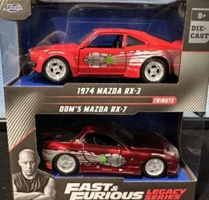 Jada Fast & Furious Legacy Series Tribute 74 Mazda RX-3 Doms Mazda RX-7 - Picture 1 of 1