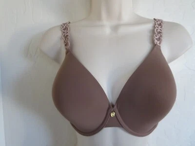 NATORI 32G #732080 PURE LUXE CONTOUR UNDERWIRE BRA, MOCHA, NWOT $72 - Image 1 of 4
