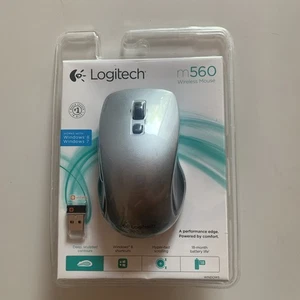 Logitech M560 Wireless Mouse with Receiver, Silver - Brand New Sealed - Picture 1 of 2