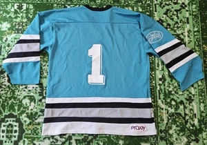 Vintage San Jose Sharks NHL Hockey Jersey Size XL-2XL Made In Canada Rare Projoy - Picture 1 of 14