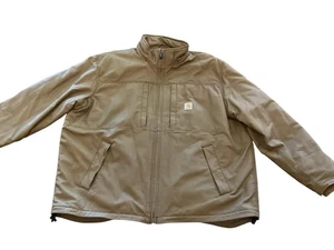 Carhartt Jacket Mens 3XL Full Swing Brown Full Zip Lined Quick 3M Thinsulate EUC - Picture 1 of 14