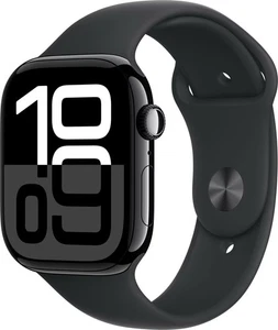 Apple Watch Series 10 GPS 46mm Aluminium Jet Black Sportarmband Jet Black NEU ✅ - Photo 1 sur 3