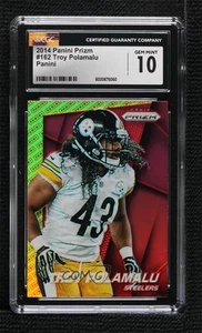 2014 Panini Prizm Panini Prizm Troy Polamalu #162 CGC 10 Gem Mint HOF - Picture 1 of 3
