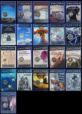 ANDORRA ANDORRA 2 EUROS CONMEMORATIVOS 2014 - 2024 Todos los Años Disponibles - Imagen 1 de 4