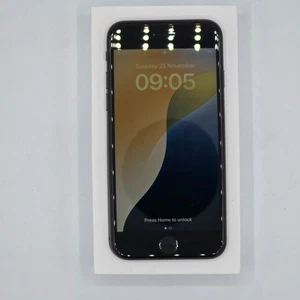 Apple iPhone SE 2. Gen (64GB, Schwarz, Entsperrt) - Voll Funktionsfähig - Originalverpackt - Lesen - Bild 1 von 19