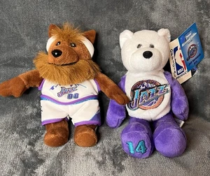 Limited Treasure Utah Jazz Bear Jeff Hornacek #14 Vintage Retro NBA Logo Maskottchen - Bild 1 von 19