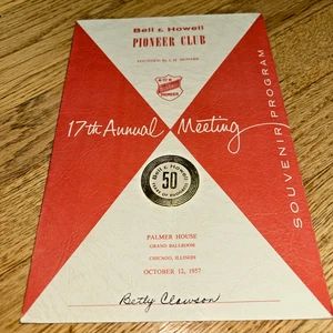 1957 BELL & HOWELL PIONEER CLUB Program, Chicago - CHARLES PERCY, Chairman - Picture 1 of 4