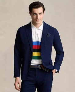 Polo Ralph Lauren Men's Soft Seersucker Sport Coat Size XL Color Blue NWT - Picture 1 of 4