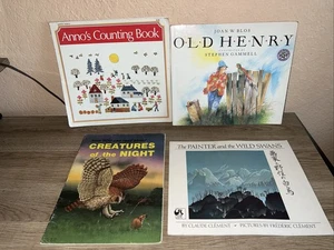 Lot of 4 Vintage Variety Of Children’s Books 📚~Ex-Library Paperback - Foto 1 di 20