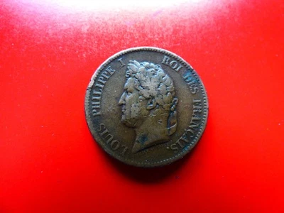 colonie 5 centimes  louis phill  1839a - Photo 1/3