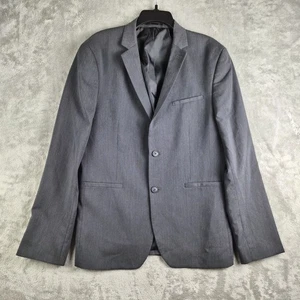 Asos Blazer Jacket Mens 42 Gray Slim Fit Stretchy Slim Fit 2 Buttons Sport Coat - Picture 1 of 13