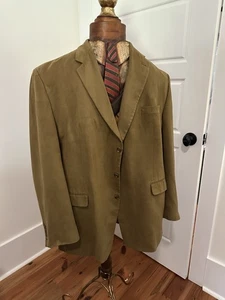 Champs Men’s Suede 52L Sport Coat Jacket Blazer Brown - Picture 1 of 5