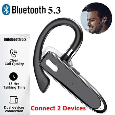 Trucker Auriculares Inalámbricos Bluetooth 5.3 Auricular Doble Micrófono Auricular Cancelación de Ruido Foto 1 de 4