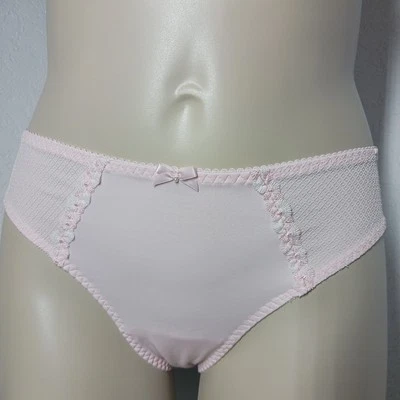 PRIMA DONNA Luna Panties PINK 2XL SEXY Bow LACE Luxury Trim Mid-Rise - Image 1 of 4