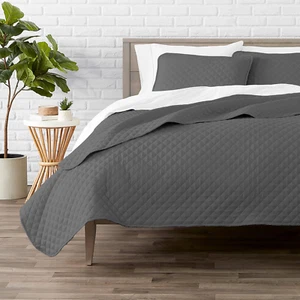 Premium 3 Piece Quilt Set - Full/Queen Size - Coverlet Set - Diamond Stitched Be - Picture 1 of 7