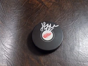 HENRIK ZETTERBERG AUTOGRAPHED RED WINGS PUCK W/COA - Picture 1 of 1