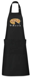 V = Pizza I Barbecue Cooking Apron Fun Geek Nerd Teacher Maths Mathematics - Picture 1 of 1