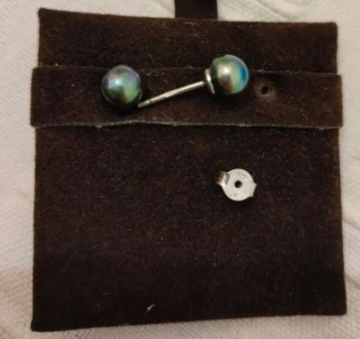 Orecchini con perla in argento 925 - Immagine 1 di 3