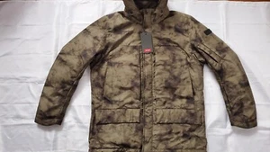 NEW TUMI MEN'S LAMINATED UTILITY HOOD JACKET IN FOREST CAMO SIZE M - Picture 1 of 4