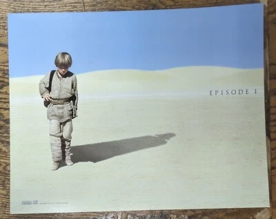 Póster promocional Star Wars Episodio 1 1999 Anakin con Vader Shadow 11" x 14" Foto 1 de 4