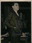 1937 Press Photo Homer Martin At Uaw Meeting, Flint, Michigan - Nef47971